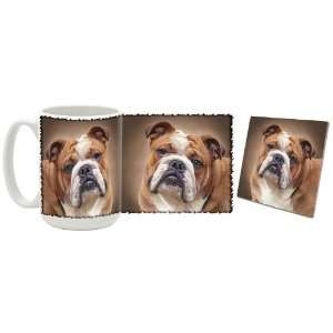English Bulldog Mug and Coaster Combo
