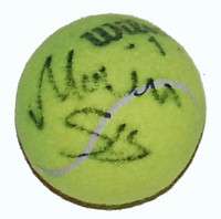 Monica Seles Autograph Signed US Open Tennis Ball NICE  