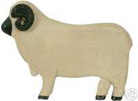 Primitive Ram Plaque Dimensional Distressed Wood Sheep  