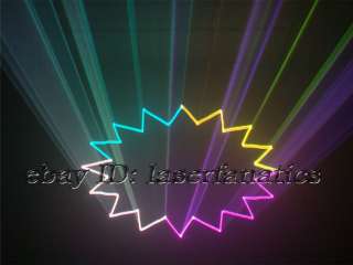 two Green Animation laser lights and two high power R G B Animation 