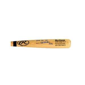   Sheffield Autographed Rawlings Bat with STATS .290 36 121 Inscription