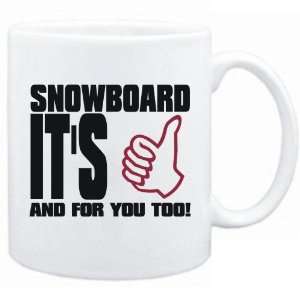  New  Snowboard It Is Good  Mug Sports