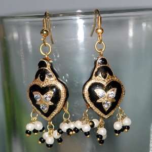 Christmas Gift Lakh Jewelry Earrings Indian Costume Handmade Imitation 