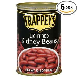 Trappeys Kidney Beans, Light Red, 15.5 Ounce (Pack of 6)  