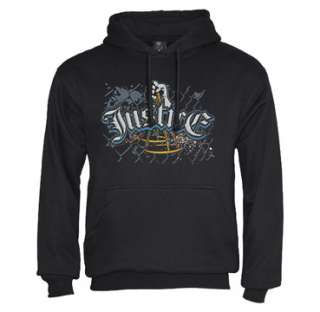 Justice Mens Hoodie gothic clothes urban gang hiphop  
