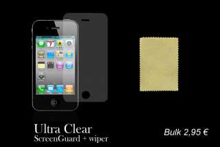 iCayz iPhone 4 Displayschutzfolien ultra clear Bulk  