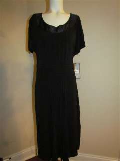 Anne Klein Studded Black Dress Size Sz XL $299 NWT AI  