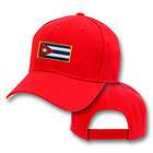 CUBA CUBAN RED FLAG COUNTRY EMBROIDERY EMBROIDED CAP HAT