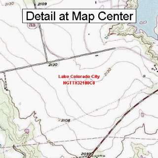 USGS Topographic Quadrangle Map   Lake Colorado City, Texas (Folded 