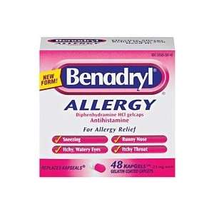  Benadryl Allergy Kapgels 48