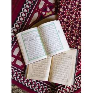 Koran in the Al Minitrib Fort Mosque, Sharqiya Region, Oman Stretched 
