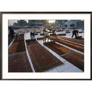  Muslims Unfurl Rugs for Morning Prayers Photographers 
