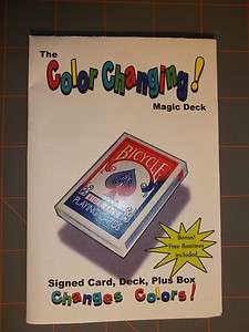   changing deck   magic trick up close card magic color change  