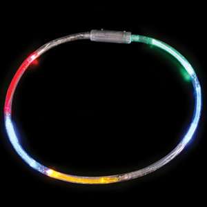 10 Flashing Light Up LED Rainbow Necklaces PARTY FAVOR  