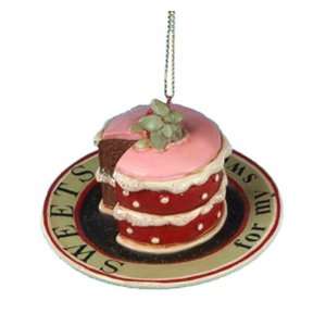   my Sweet Chocolate Strawberry Cake Christmas Ornament