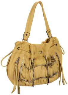 MAKOWSKY Alexis Drawstring Shopper  Pale Yellow  NWT  