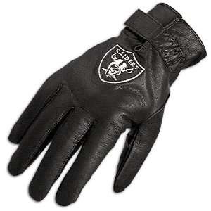 Raiders Reebok Leather Gloves ( sz. M, Raiders )  Sports 