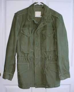 Korean War US Army M 1951 OG 107 Cotton Sateen Field Jacket Coat Size 