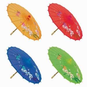  Assortment or six (6) 21 Small Asian Silk Umbrella 