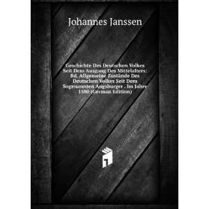  Augsburger . Im Jahre 1580 (German Edition) Johannes Janssen Books