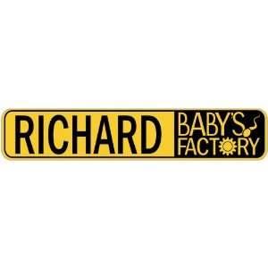   RICHARD BABY FACTORY  STREET SIGN