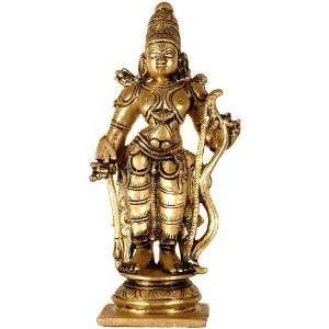  Shri Rama with Bow and Arrow   Brass Sculpture