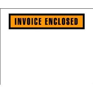   Orange Invoice Enclosed Packing List Envelopes