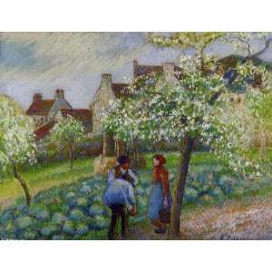   Pissarro   24 x 18 inches   Flowering Plum Trees