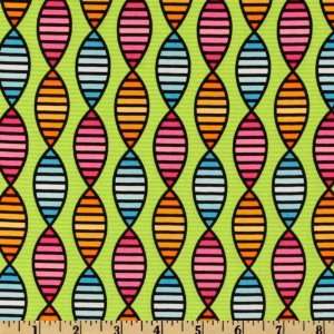  44 Wide Baby Geniuses Grow Up Double Helix Green Fabric 