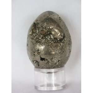  Crystal Iron Pyrite Egg, 8.42.5 