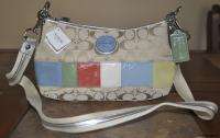   LT KHAKI/MULTICOLOR SIS MULTI STRIPES DEMI CROSSBODY BAG F17425  