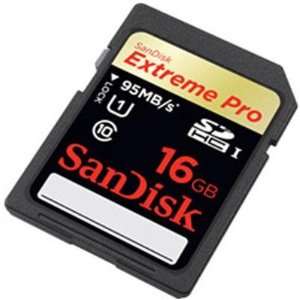  Sandisk 16GB Extreme Pro UHS1 SDHC Card 95MB/s ( SDSDXPA 