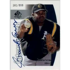  Franklyn German Oakland Athletics 2002 SP Authentic #137 