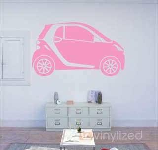 Smart Car Mercedes Benz Flat Vinyl Wall Art Decoration  