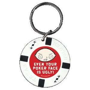  Family Guy Stewie Face Is Ugly Poker Chip Keychain FK1954 