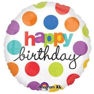  Happy Birthday Polka Dot Foil Balloon 18 Toys & Games