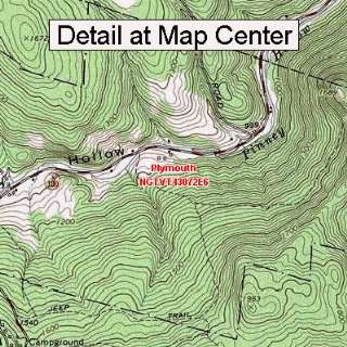   Topographic Quadrangle Map   Plymouth, Vermont (Folded/Waterproof