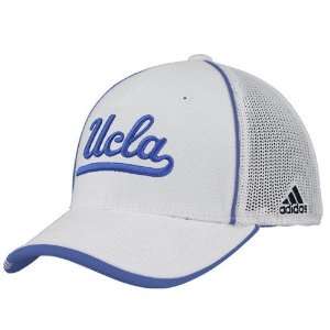  adidas UCLA Bruins White Coaches Mesh Stretch Hat Sports 