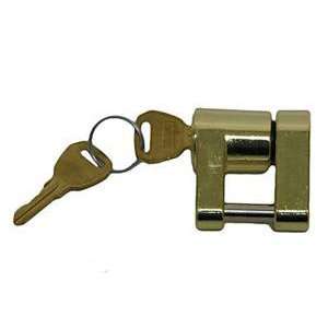  Brass Coupler Lock Reciever Trailer Marine Locks 