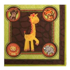 Fun Safari Jungle   Luncheon Napkins   16 Qty/Pack   Baby Shower Party 