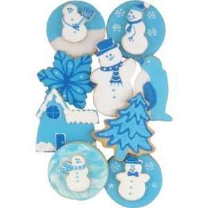  Blue and White Collection Party Favor Cookie   Gluten Free (4 Cookies