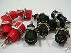 10x Red + 10x Black JACK FOR SHEATHED BANANA Connector Plug  