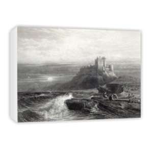  Bamborough Castle, engraved by S. Bradshaw,   Canvas 