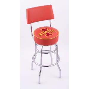 Iowa State University 25 Double ring swivel bar stool with Chrome 