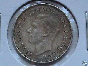 1942 Australia SILVER 6 Pence Six Pence COIN  