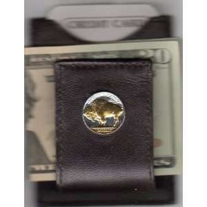 8FMC   2 Toned Gold on Silver Old U.S. Buffalo nickel (Folding) Money 