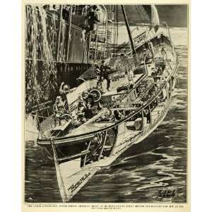  1922 Print Lifeboat Great Britain Sea Propellers Passenger 
