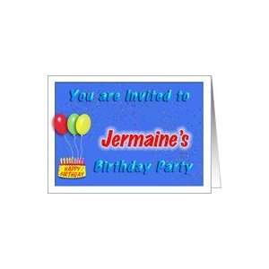  Jermaines Birthday, Invitation to the Party Card Toys 