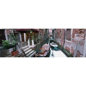  Gondolas in a Canal, Grand Canal, Venice, Italy Premium 
