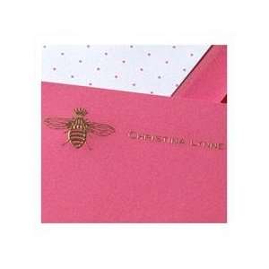  Hand Engraved Hibiscus Correspondence Cards With Motif 